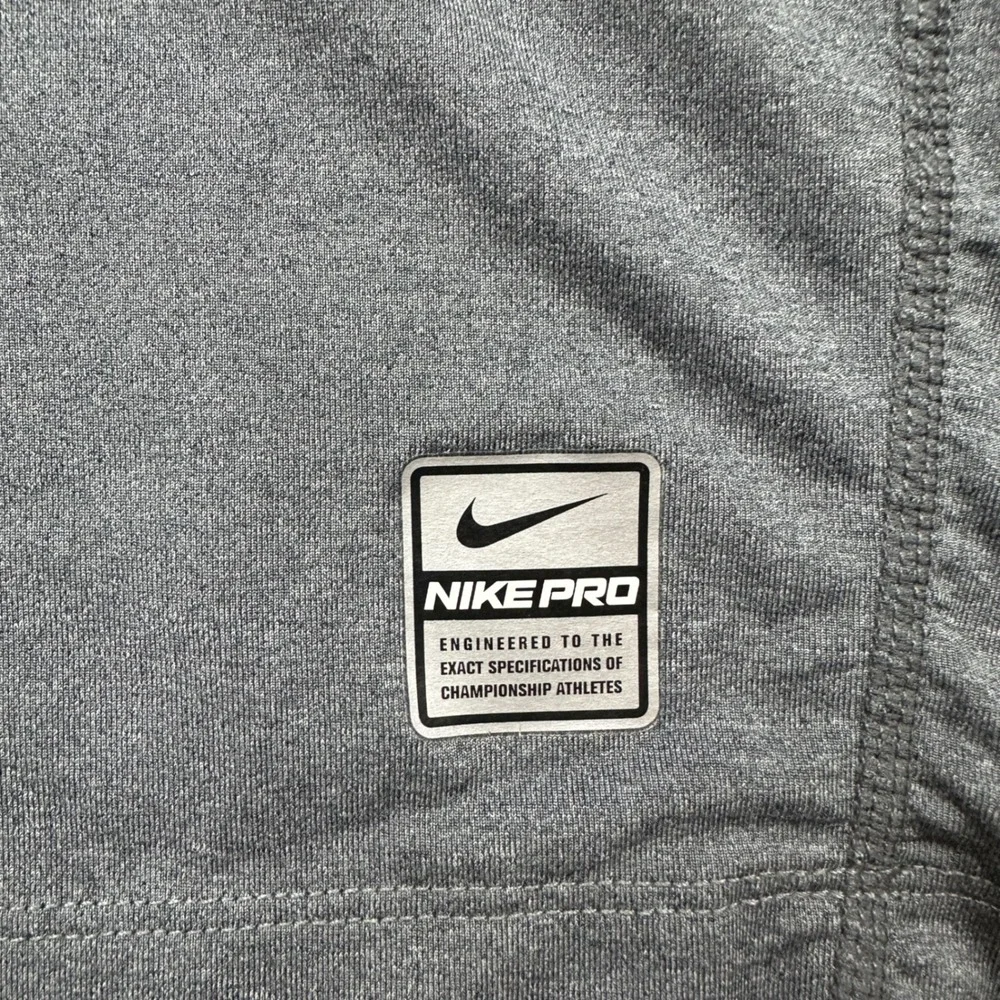 Nike Pro Compression Shirt Mens XL Gray Long Sleeve Dri-FIT Training Base Layer